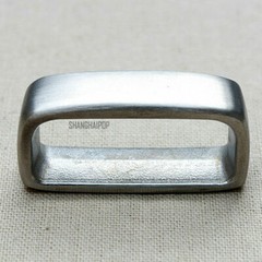 2 X Stainless Steel Silver Brass Loop Ring Leather Craft Belt Replacement 35mm