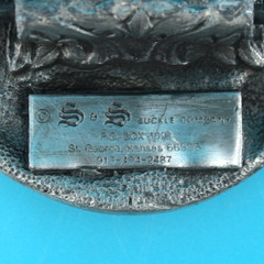 VTG 80s Hillsboro Kansas Centennial Commemorative Belt Buckle 1984
