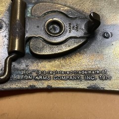 Vintage Remington 1816 Flintlock Rifle belt Buckle 1976 USA Made