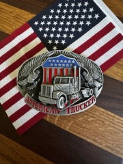 American Trucker Western Belt Buckle