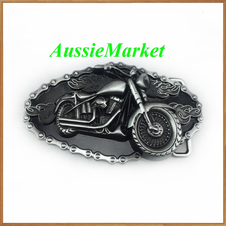 1 x belt buckle mens ladies motorbike motorcycle bikie biker motor bike chain