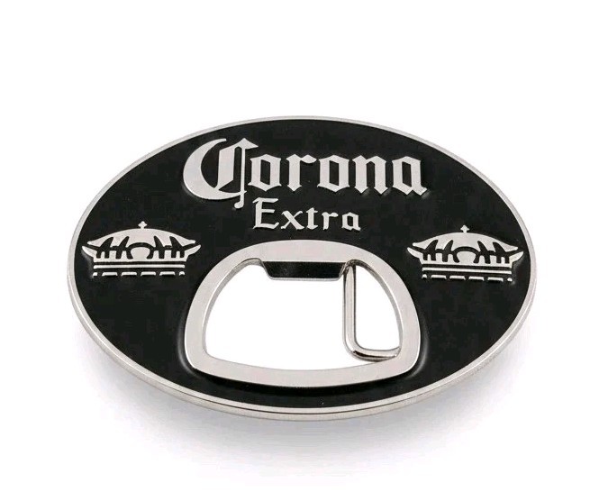 Corona Belt Buckle with Bottle Opener – Modelo