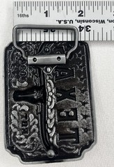 Cowboy Texas Long Horn Silver Metal Belt Buckle