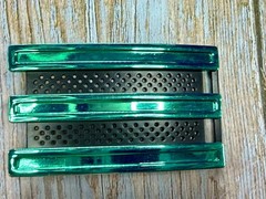 Adidas Golf 3 Stripe Black Green Color Trophy Award Style Sports Belt Buckle