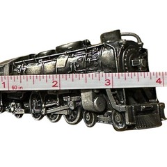 Vintage 1978 Bergamot Brass Works Metal Locomotive Train Belt Buckle Made In USA