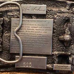 American Deer Hunter No. 1 Game Animal Pewter Tone Hunting Belt Buckle