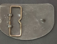 Vtg Raleigh Lights Belt Buckle Semi Truck 18 Wheeler Pewter Tobacco Cigarettes