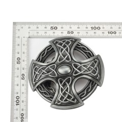 Celtic Cross Belt Buckle Western Cowboy Motorcycle Riding Belt Buckle