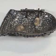 Men&rsquo;s Hip Hop Gun Metal Black Goon Mask Belt Buckle Rhinestones