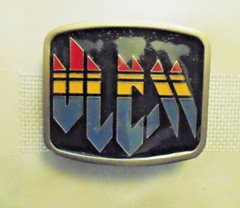 ORIGINAL VOLCOM METAL BELT BUCKLE Red Yellow Blue Black and Gold NEW!