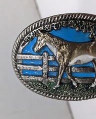 Vintage 1981 Walking Horse Belt Buckle by CHAD #3010 Colorado – Western
