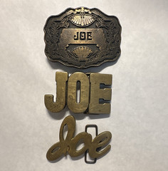BBB Solid Brass « Joe » Belt Buckle Floral Western Antique Finish 1.5in #843