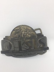 Vintage Oasis Belt Buckle Ebco Manufacturing Co. Columbus Ohio Lewis Buckles