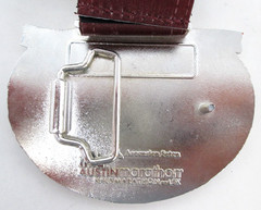 2022 Austin Half Marathon Belt Buckle w Lanyard Ribbon Running Texas Finisher