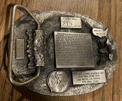 Vintage 1870-1890 OLD WEST GUNFIGHTERS Limited Edition 215 Belt Buckle U.S.A