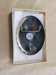 Belt Buckle Silver custom handmade buffalo turqoise stones