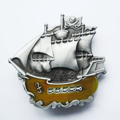 BRAND NEW PIRATE BOAT SHIP MARINE SEA BELT BUCKLE !!