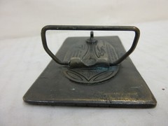 1970s Davos Pennsylvania Railroad Locomotive & Train Brass Fashion Belt Buckle