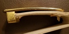 Vintage ABC Bowling League Award most improved 63&rsquo;/64&prime; Gold Color Belt Buckle