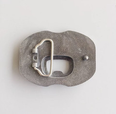 Western Men Zinc alloy Leather Belt Buckle Silver Number Shape Pattern