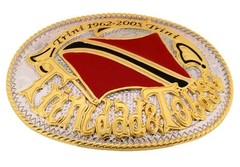 2 PCS Trinidad and Tobago Flag Belt Buckle New Western Trinidadians Tobagonians