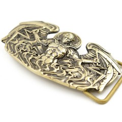Archangel Uriel belt buckle, Saint Uriel Auriel Christian accessory St.Archangel