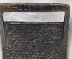 NAPA REGAL RIDE SHOCK ABSORBERS HEAVY METAL BELT BUCKLE, Stamped P-119 EUC