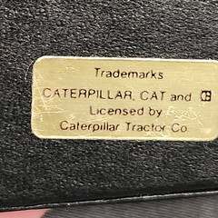 Vintage 1982 CAT Diesel Power Belt Buckle New NOS Brass Caterpillar Tractor USA