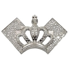 New Men Shiny Silver Metal Fashion Belt Buckle Street Bling King Crown Ace Cards