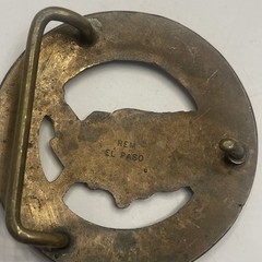 TEXAS BELT BUCKLE 100% Solid THIS IS A VINTAGE ANTIQUE.MADE IN THE USA El Paso