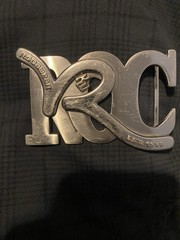 Rocawear Silver Metal Logo Belt Buckle Shiny Interchangeable Fits 1.5in