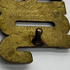 Vintage B.P.B. Solid Brass John Name Belt Buckle Gold Tone Western 839 Taiwan