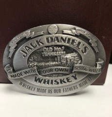 Jack Daniels Old No. 7 Pewter Belt Buckle 1989