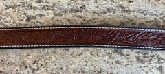 Vintage Navajo Victor Moses Begay VMB Rain Cloud Coral Silver Belt Buckle Native