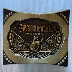 Pendleton Whisky 2024 « Let&rsquo;ter Buck » Limited Edition Gold and Black Belt Buckle