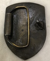 Vintage Belt Buckle Solid Brass Automotive Logo 2 5/8&Prime; L x 1 7/8 W Free Shipping