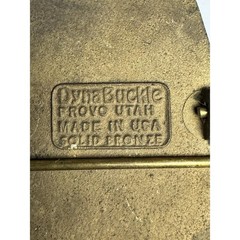 Vintage DYNA BUCKLE CRC Chemicals Belt Buckle Solid Bronze Made in USA Utah