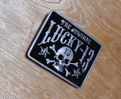 THE ORIGINAL LUCKY 13 SKULL Belt Buckle Belt Buckle Approx 100g, Approx 10 X 7.5cm