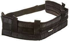 Sammons Preston Padded Gait Belt with Handles, 5.5&Prime; Wide Large – Black, Grey