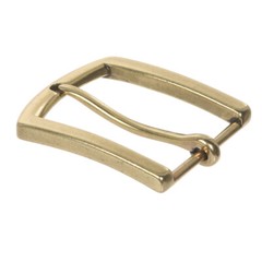 1 1/2&Prime; (38 mm) Nickel Free Single Prong Rectangular Belt Buckle