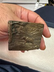 Vintage Yellowstone Bear Brass Belt Buckle by Spec-Cast Denver 5776