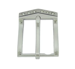 Pin Belt Buckles for Men&rsquo;s Fits 1.25″ inch 32 mm Jeans Belt Silver Blinged Style