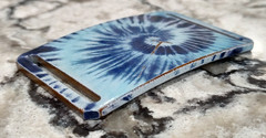 GRIP6 BELT BUCKLE – BLUE TIE DIE – GLOSS – 1.5 INCH WIDE