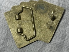 Vintage Baron 5937 Solid Brass Royal Flush Playing Cards Belt Buckle