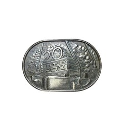 20th Century Fox 1976 Vintage Solid Brass Belt Buckle BTS Made in USA 1978