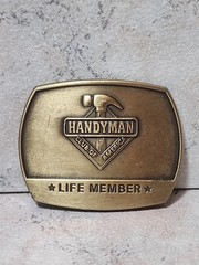 Handyman Club of America 1996 Men&rsquo;s Metal Belt Buckle. 2cnt16