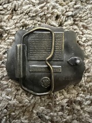 Vintage 1974 Rare Hard-to Find Rosie&rsquo;s Rattlesnake Remedy – Bergamot Belt Buckle