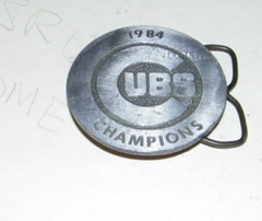 Chicago Cubs Champion 1984 Belt Buckle MLB Baseball Vintage Dy-Chem Utica, IN.