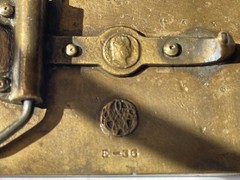 Western solid metal belt buckle