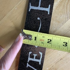 Rare VTG Peace Love Happiness Hippie Belt Boho Leather Unisex Dillon Rogers Read